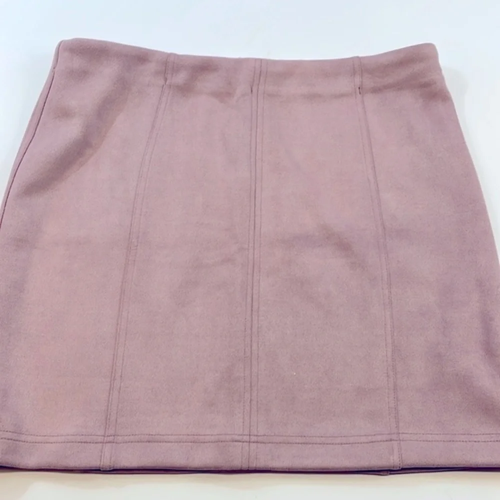 Shinestar Pink Faux Suede Mini Skirt Women’s Sz L